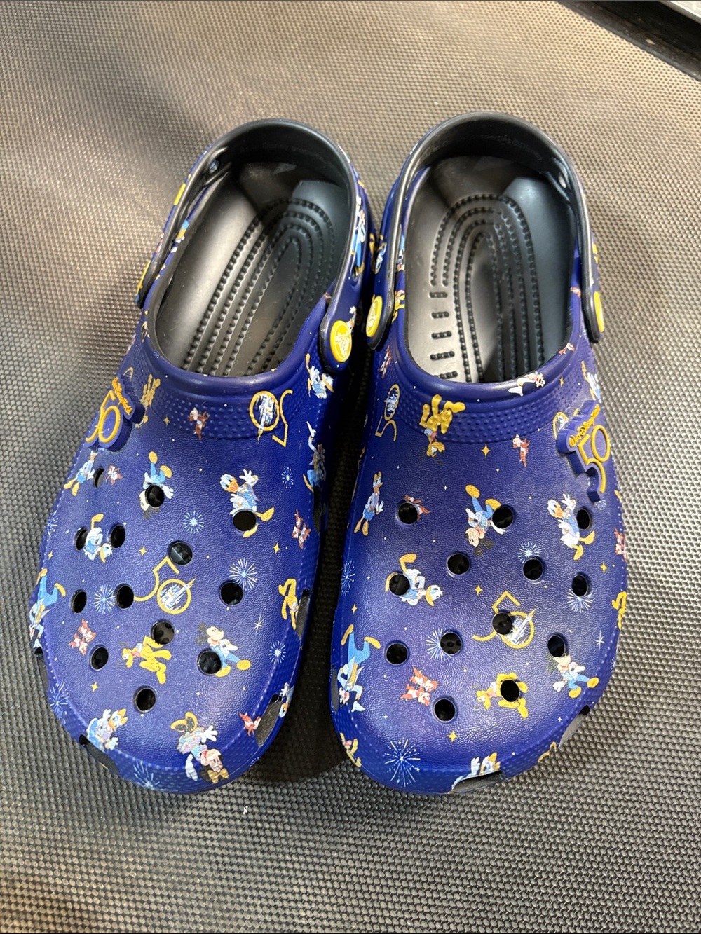 CROCS Women’s Navy Blue Disney 50th  Anniversary  Character Print Clogs